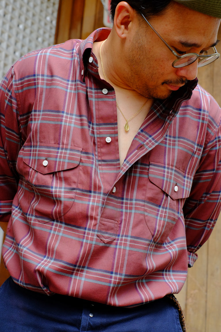 Forest Hill Popover Shirt - Brick Red