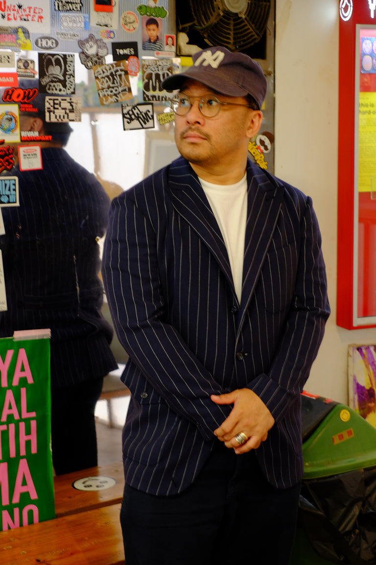 Madison Blazer - Blue Stripe