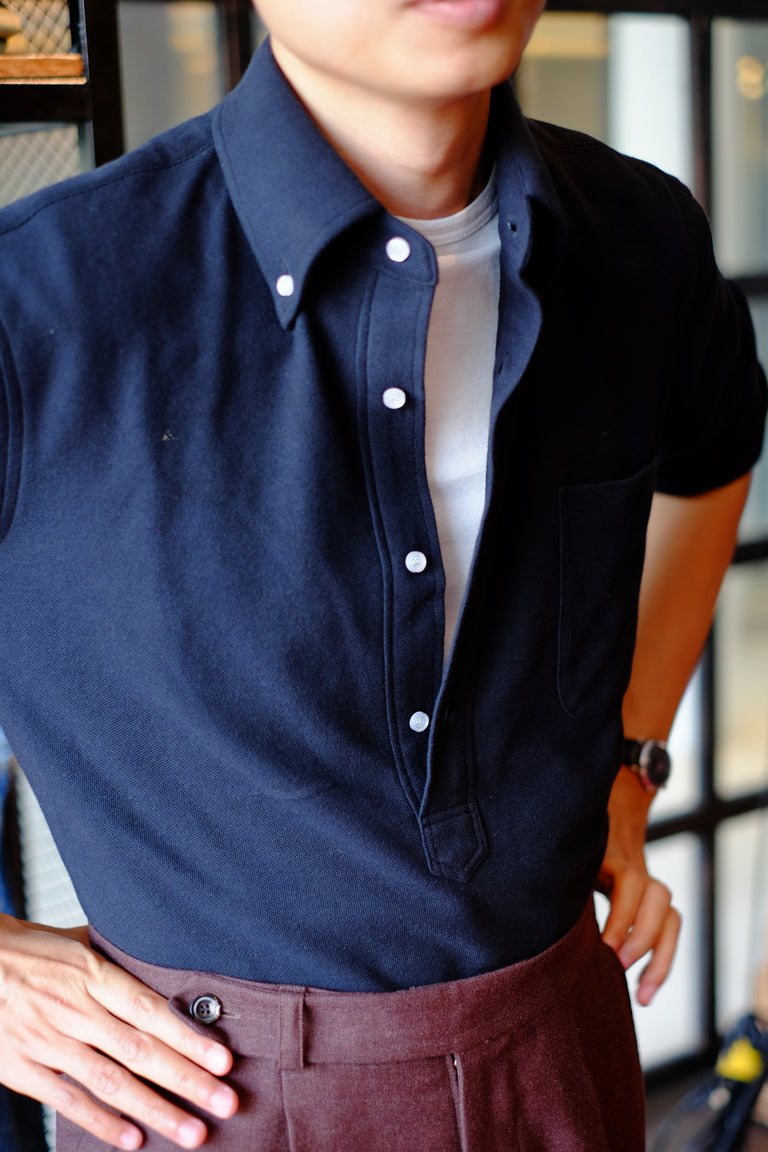 Baggy Fit Polo - Black