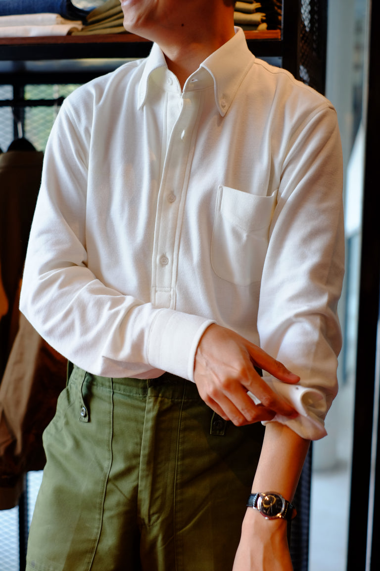 Baggy Fit Polo - White