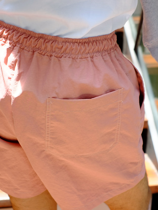 Dusty Pink Nylon Shorts