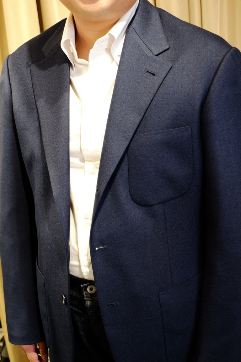 Unconstructed Jacket - Navy