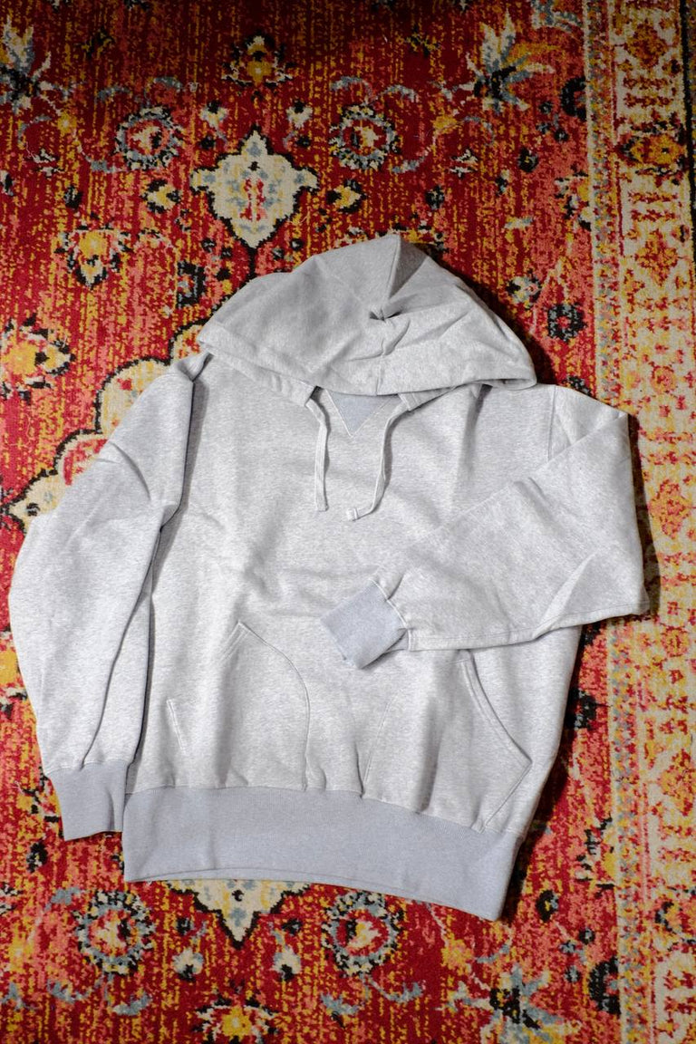Black Blank Hoodie - Black & Light Grey