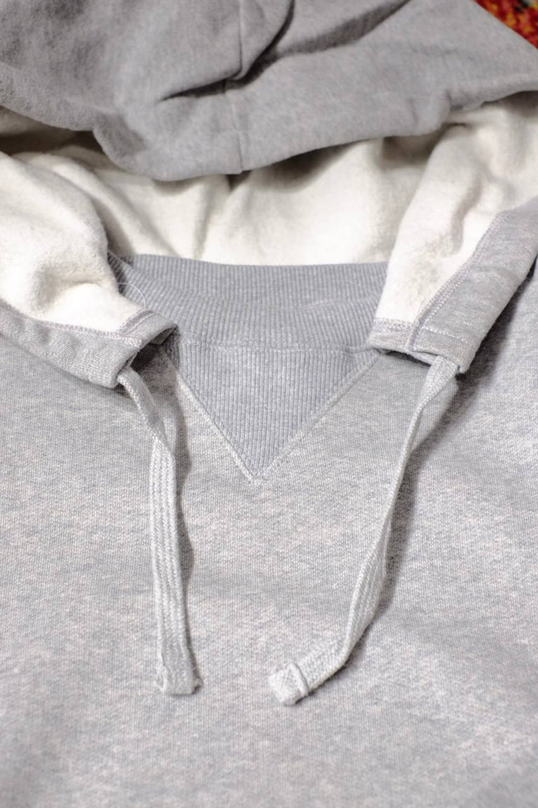 Black Blank Hoodie - Black & Light Grey